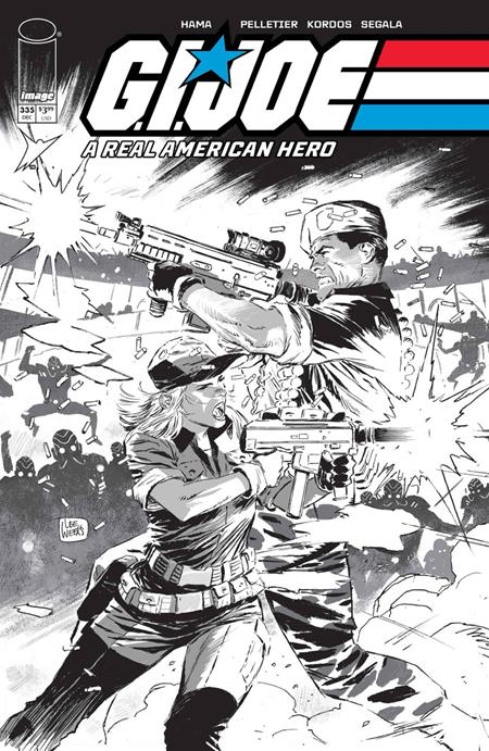 GI JOE A REAL AMERICAN HERO #335 CVR B LEE WEEKS B&W VAR 12/09/2026