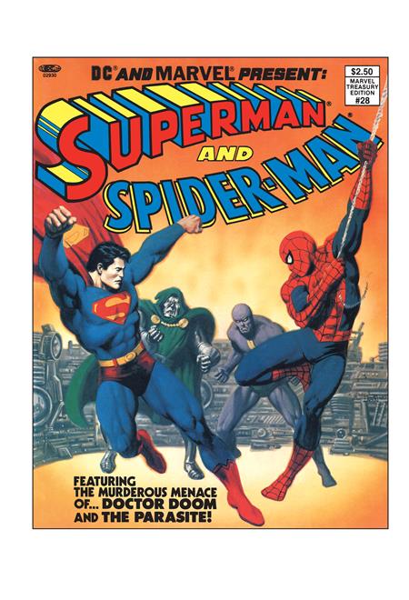 DC AND MARVEL PRESENT SUPERMAN AND SPIDER-MAN (MARVEL TREASURY EDITION #28) #1 FACSIMILE EDITION CVR A JOHN ROMITA SR & BOB LARKIN 02/04/26