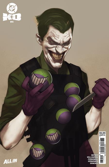 DC K.O. #4 (OF 5) CVR H BEN OLIVER FACE-OFF CARD STOCK VAR 02/11/2026