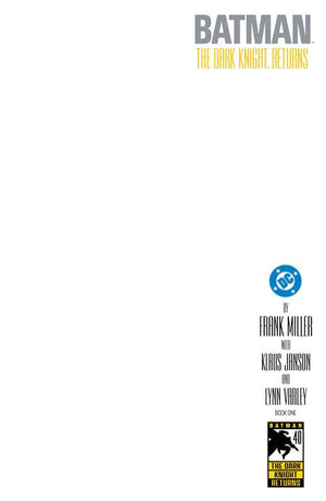 BATMAN THE DARK KNIGHT RETURNS #1 (OF 4) FACSIMILE EDITION CVR E BLANK CARD STOCK VAR 02/25/2026