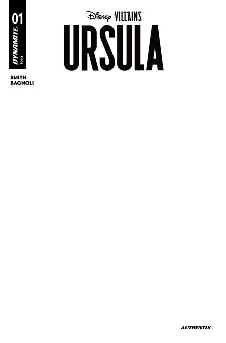 DISNEY VILLAINS URSULA #1 CVR F BLANK AUTHENTIX VAR 02/11/2026