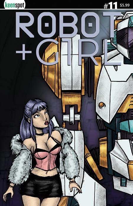 ROBOT + GIRL #11 CVR A MIKE WHITE LEFT SIDE CONNECTING COVER BAGGED WITH TRADING CARD 02/25/2026