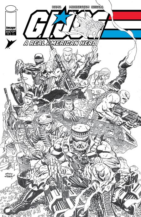 GI JOE A REAL AMERICAN HERO #325 CVR B ANDY KUBERT B&W VAR 02/11/2026