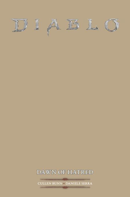 DIABLO DAWN OF HATRED #1 (OF 4) CVR E BLANK SKETCH VAR (MR) 02/11/2026