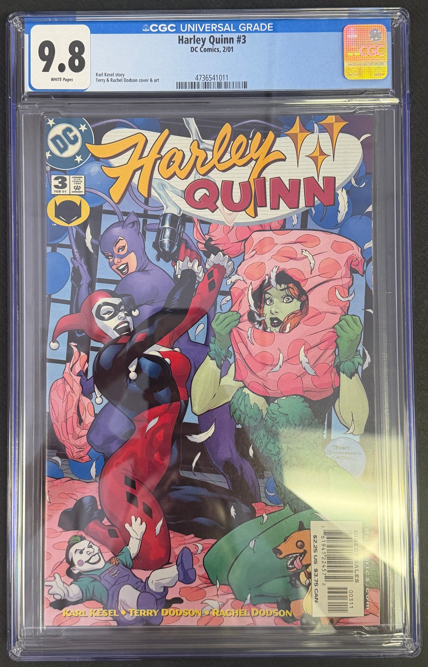 HARLEY QUINN #3 TERRY DODSON COVER CGC 9.8