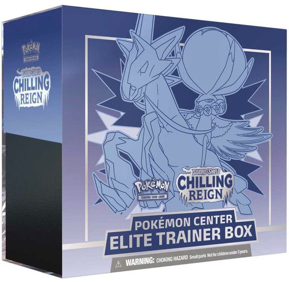 POKEMON TCG - SWORD & SHIELD CHILLING REIGN - ICE RIDER CALYREX POKEMON CENTER ELITE TRAINER BOX