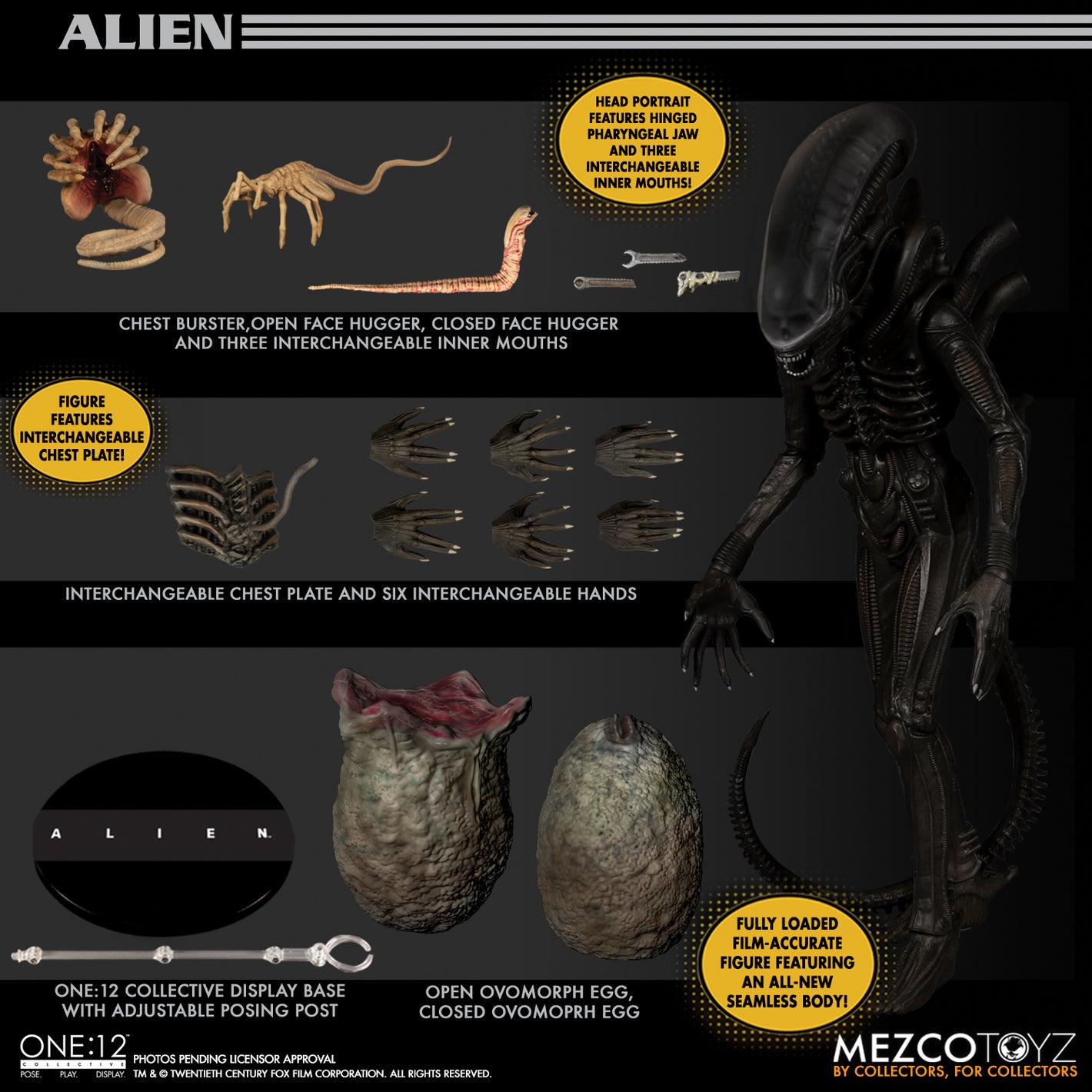 MEZCO ONE 12 - ALIEN