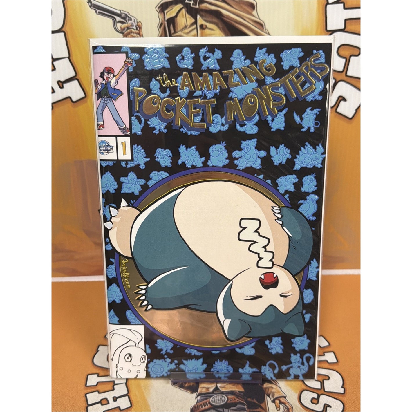 THE AMAZING POCKET MONSTERS SNORLAX 300 HOMAGE FOIL EMBOSSED VAR