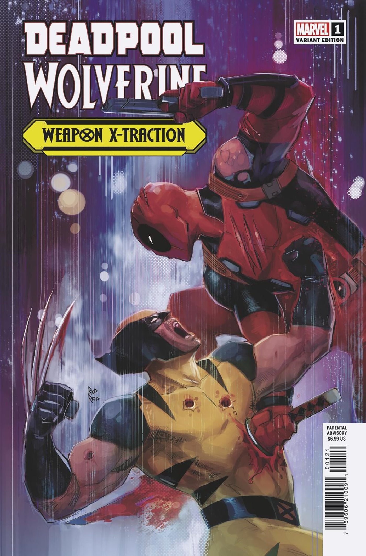 DEADPOOL WOLVERINE WEAPON X-TRACTION #1 ROD REIS VAR