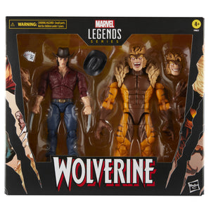 MARVEL LEGENDS - WOLVERINE 50TH - WOLVERINE VS SABERTOOTH 2PACK