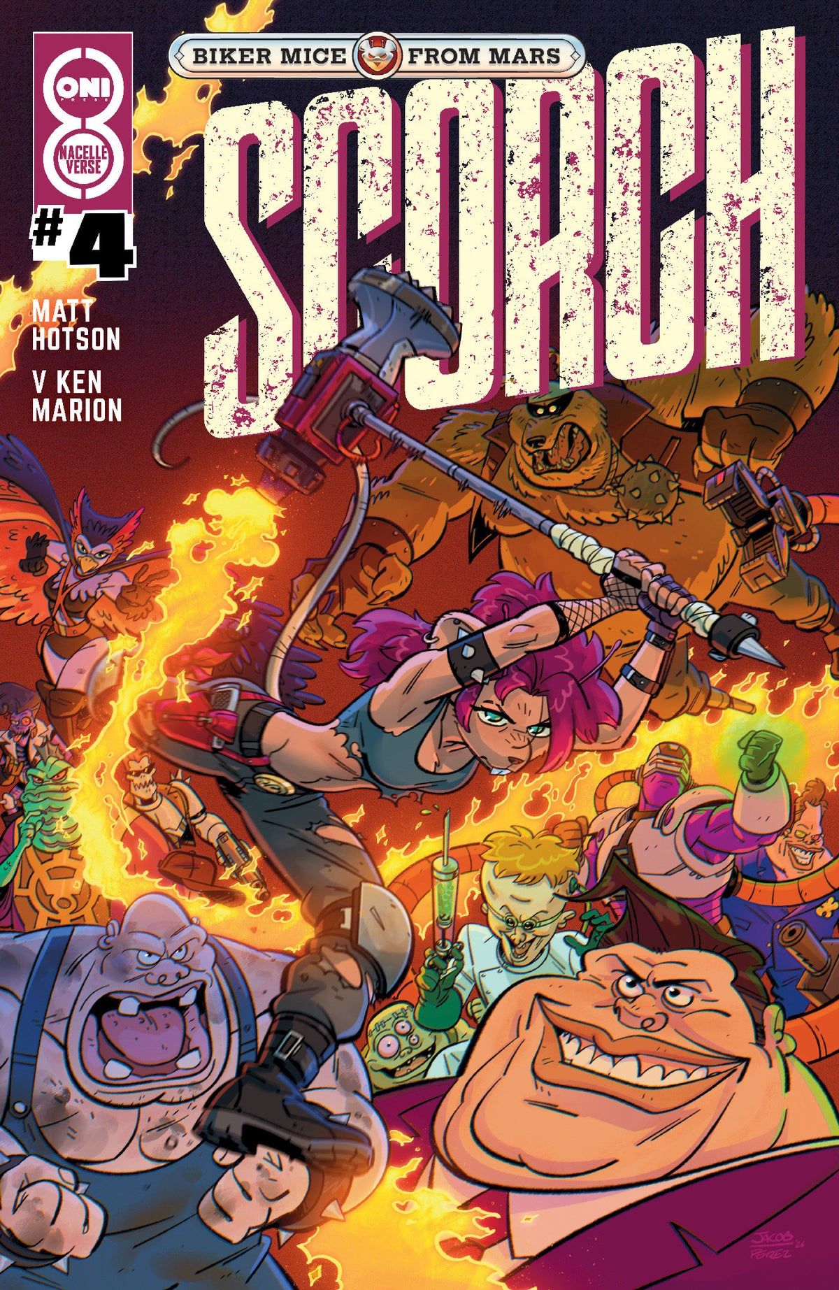 BIKER MICE FROM MARS SCORCH #4 COVER B JACOB PEREZ VAR 11/25/2026