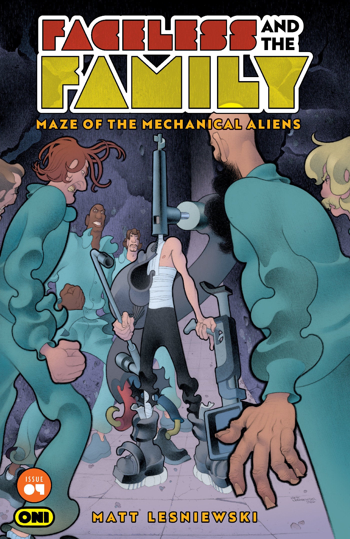 FACELESS AND THE FAMILY MAZE OF THE MECHANICAL ALIENS #4 CVR A MATT LESNIEWSKI 10/21/2026
