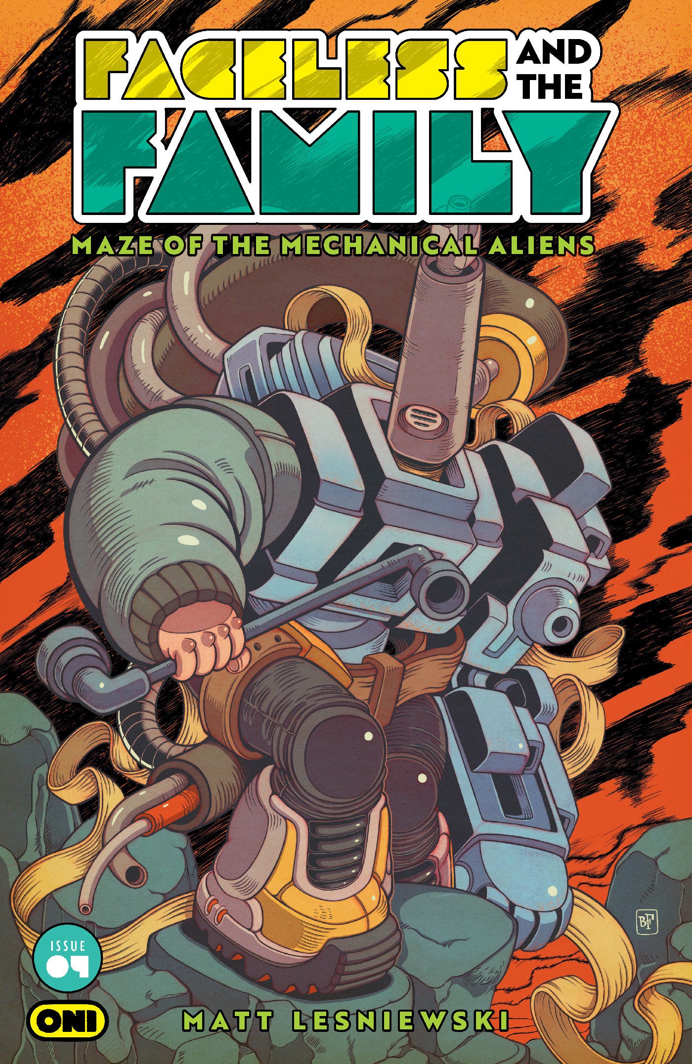 FACELESS AND THE FAMILY MAZE OF THE MECHANICAL ALIENS #4 CVR B BILLY FOWLER VAR 10/21/2026