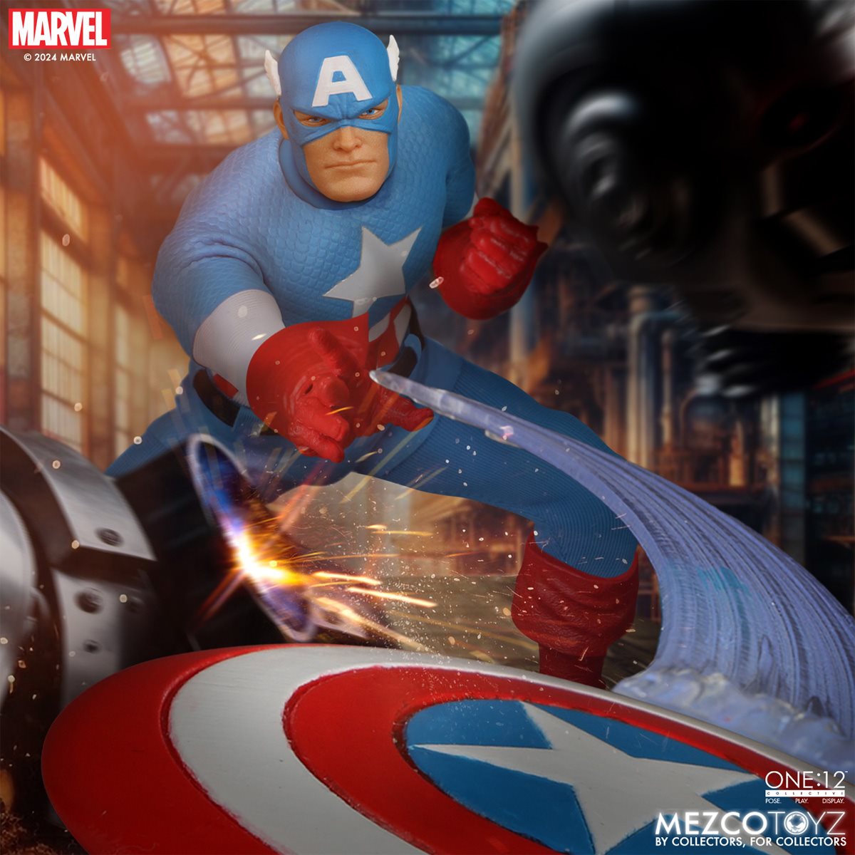 【開封】メズコ　ワン12 キャプテンアメリカ　mezco one12 Mezco One:12 Collective Classic Captain America 2016 Con