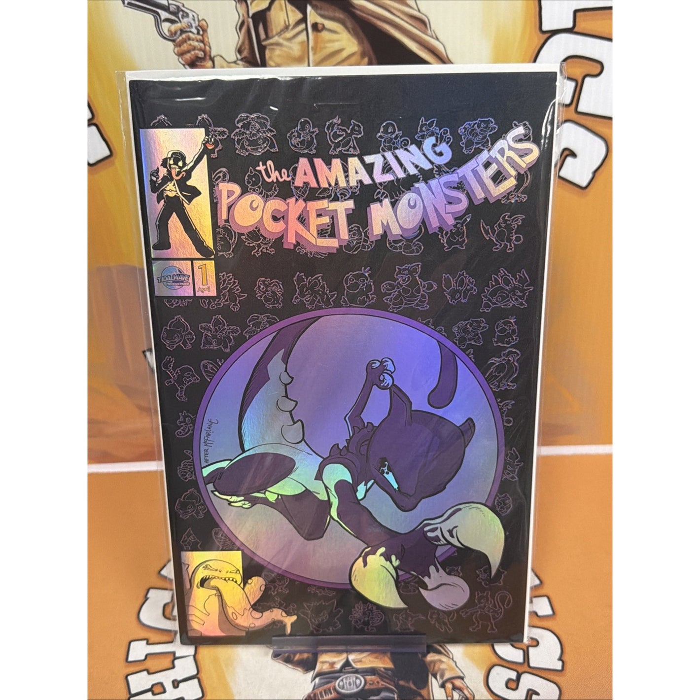 THE AMAZING POCKET MONSTERS VENOMIZED MEWTWO 300 HOMAGE FOIL EMBOSSED VARIANT