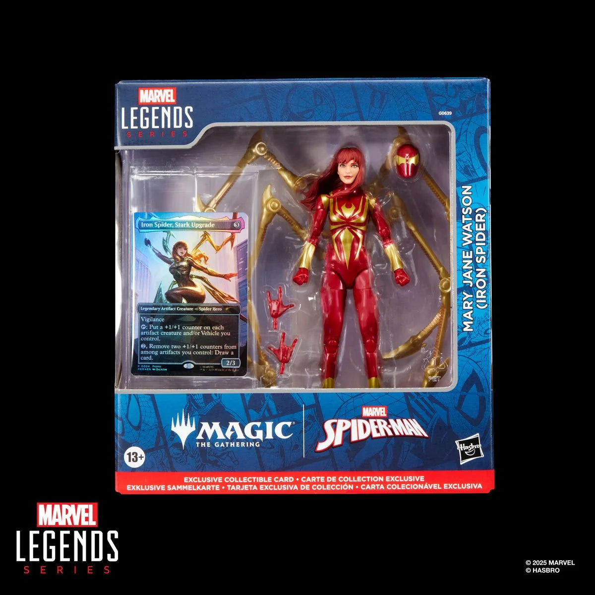MARVEL LEGENDS - MAGIC THE GATHERING - MARY JANE WATSON IRON SPIDER W/ CARD
