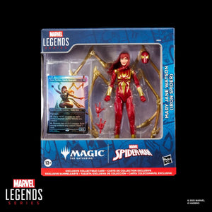 MARVEL LEGENDS - MAGIC THE GATHERING - MARY JANE WATSON IRON SPIDER W/ CARD