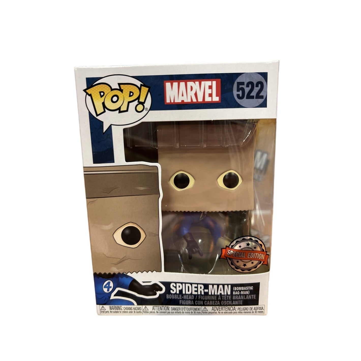FUNKO POP! SPIDER-MAN BOMBASTIC BAG-MAN SPECIAL EDITION 522 FANTASTIC FOUR