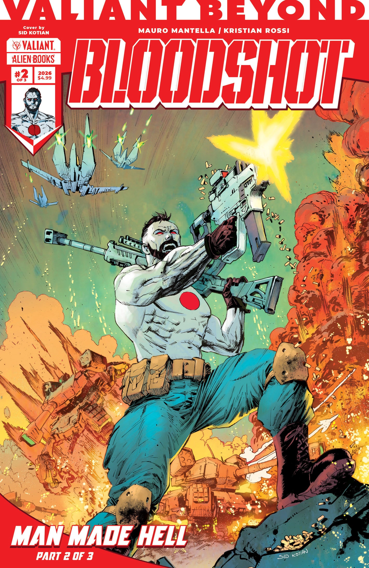 Valiant Beyond: Bloodshot #5--Man Made Hell #2 Variant B (Kotian) 07/15/2026