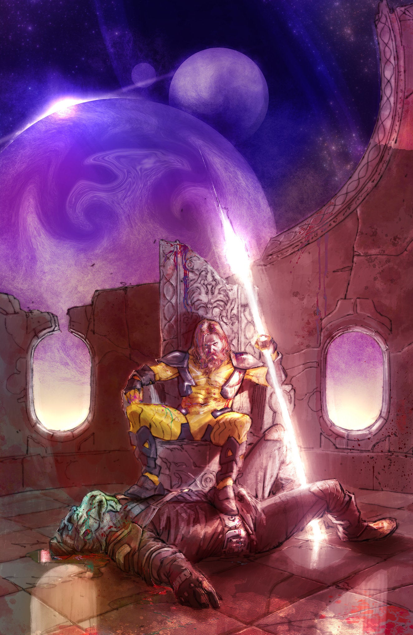 Valiant Beyond: The X-O Manowar #8--The God Hunt #4 Variant D (Bufi Full Art) 04/15/2026