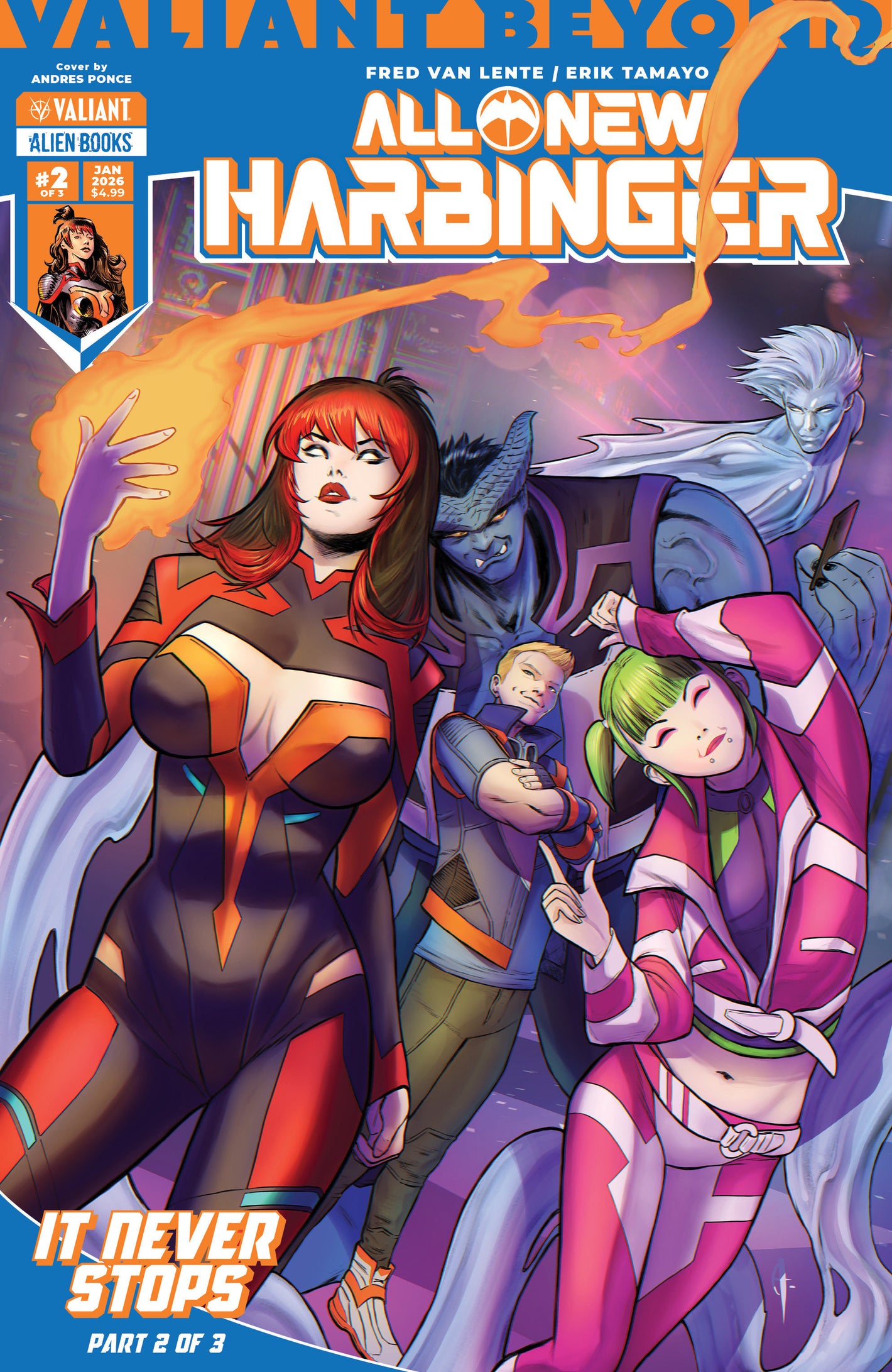 VALIANT BEYOND: ALL-NEW HARBINGER #5--IT NEVER STOPS #2 COVER A (PONCE) 01/21/26