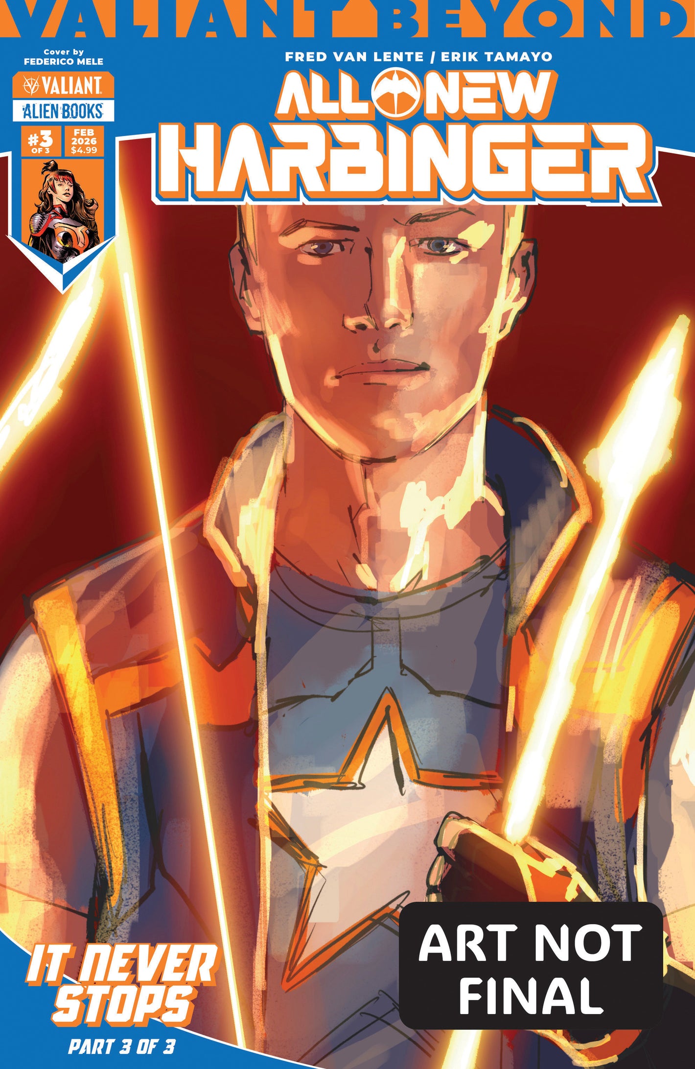 Valiant Beyond: All-New Harbinger #6--It Never Stops #3 Variant B (Mele) 03/25/2026