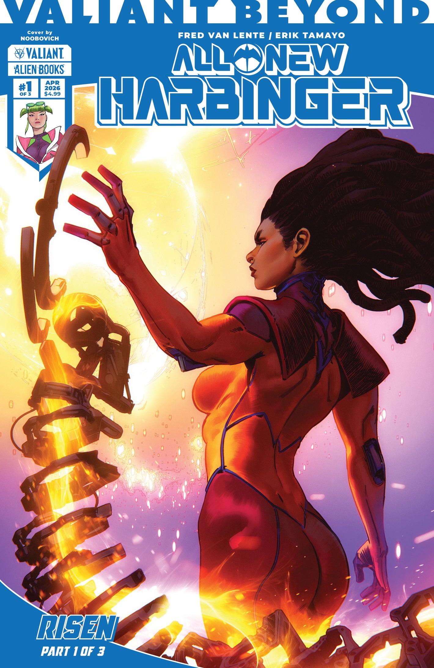 Valiant Beyond: All-New Harbinger #7--Risen #1 Variant B (Noobovich) 05/06/2026