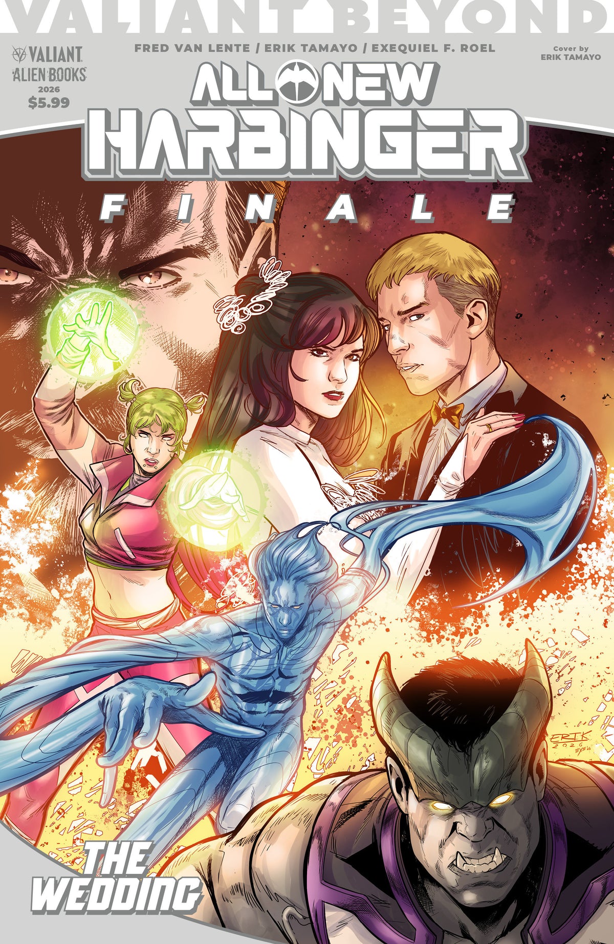 VALIANT BEYOND: ALL-NEW HARBINGER FINALE--THE WEDDING COVER A (TAMAYO) 12/02/2026