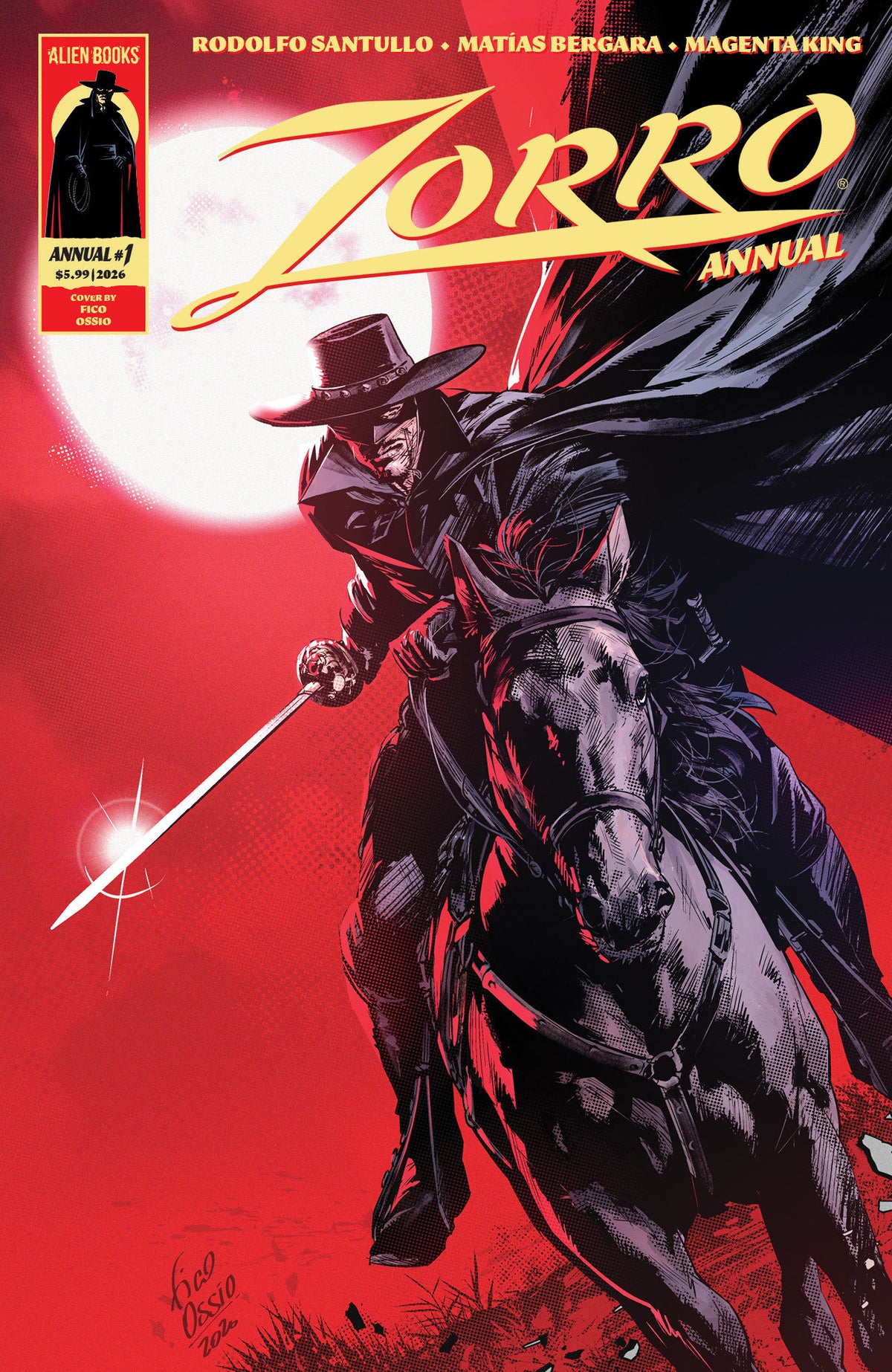 ZORRO ANNUAL #1 VARIANT B (OSSIO) 12/16/2026