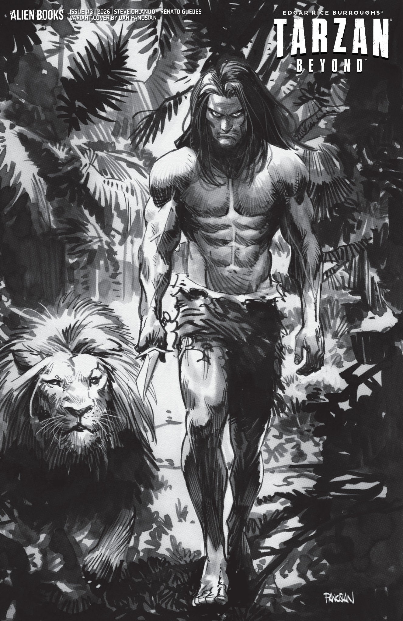 Tarzan Beyond #3 Variant D (Panosian B&W) 09/09/2026