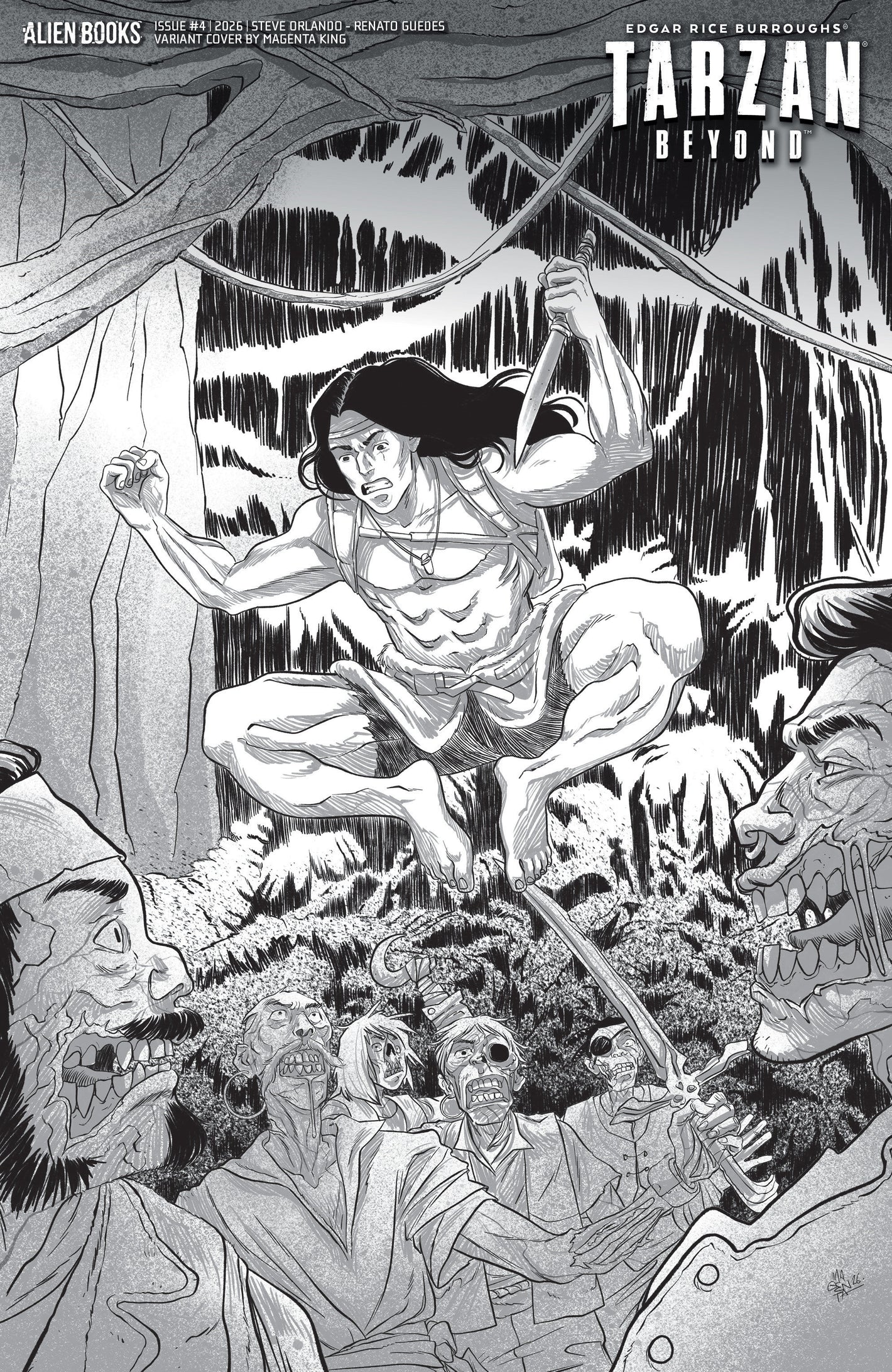 TARZAN BEYOND #4 VARIANT D (KING B&W) 10/21/2026
