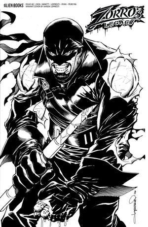 ZORRO'S LEGACY #2 VARIANT D (LOPRESTI B&W) 08/19/2026