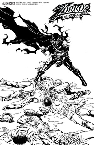 Zorro's Legacy #3 Variant D (Lopresti B&W) 09/30/2026