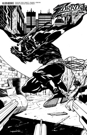 ZORRO'S LEGACY #4 VARIANT D (LOPRESTI B&W) 11/18/2026