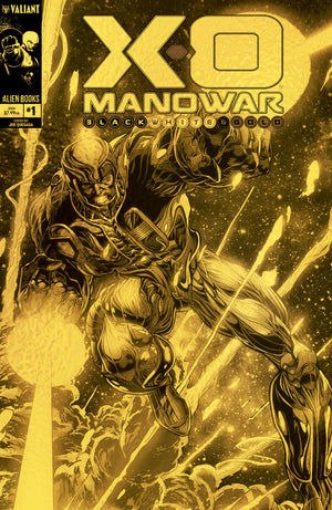 X-O MANOWAR BLACK, WHITE & GOLD #1 VARIANT D FOIL (QUESADA GOLD VERSION) 10/21/2026