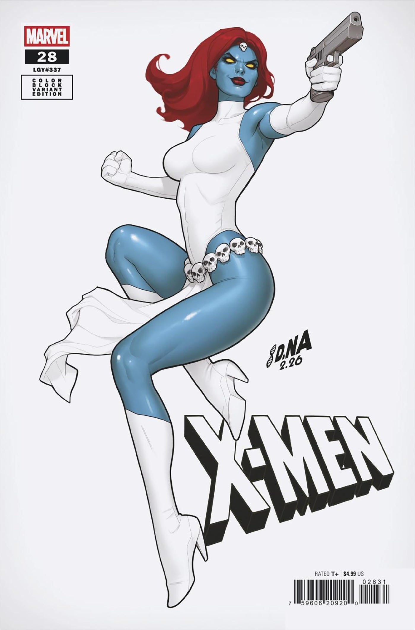 X-MEN #28 DAVID NAKAYAMA COLOR BLOCK WHITE VARIANT 04/01/2026