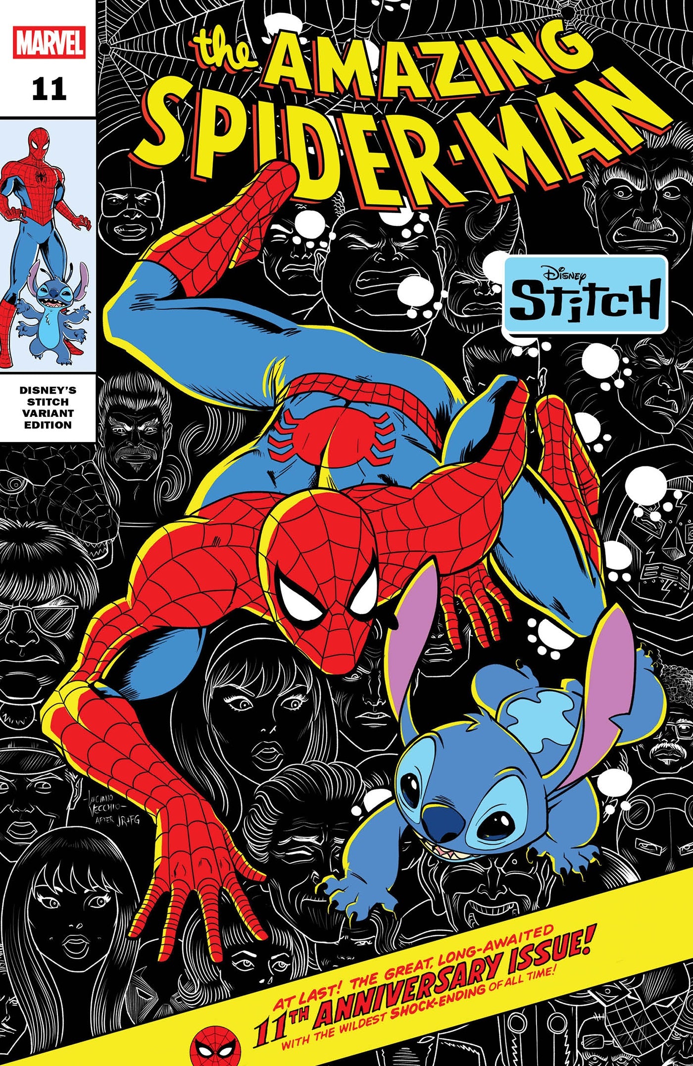 AMAZING SPIDER-MAN #11 LUCIANO VECCHIO DISNEY STITCH VAR 09/03/2025