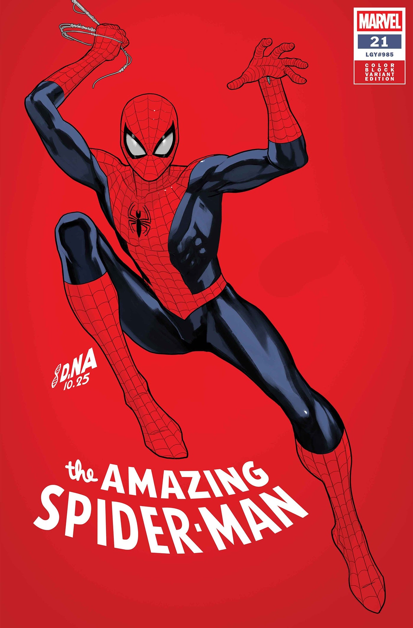 AMAZING SPIDER-MAN #21 DAVID NAKAYAMA COLOR BLOCK RED VARIANT 02/04/2026