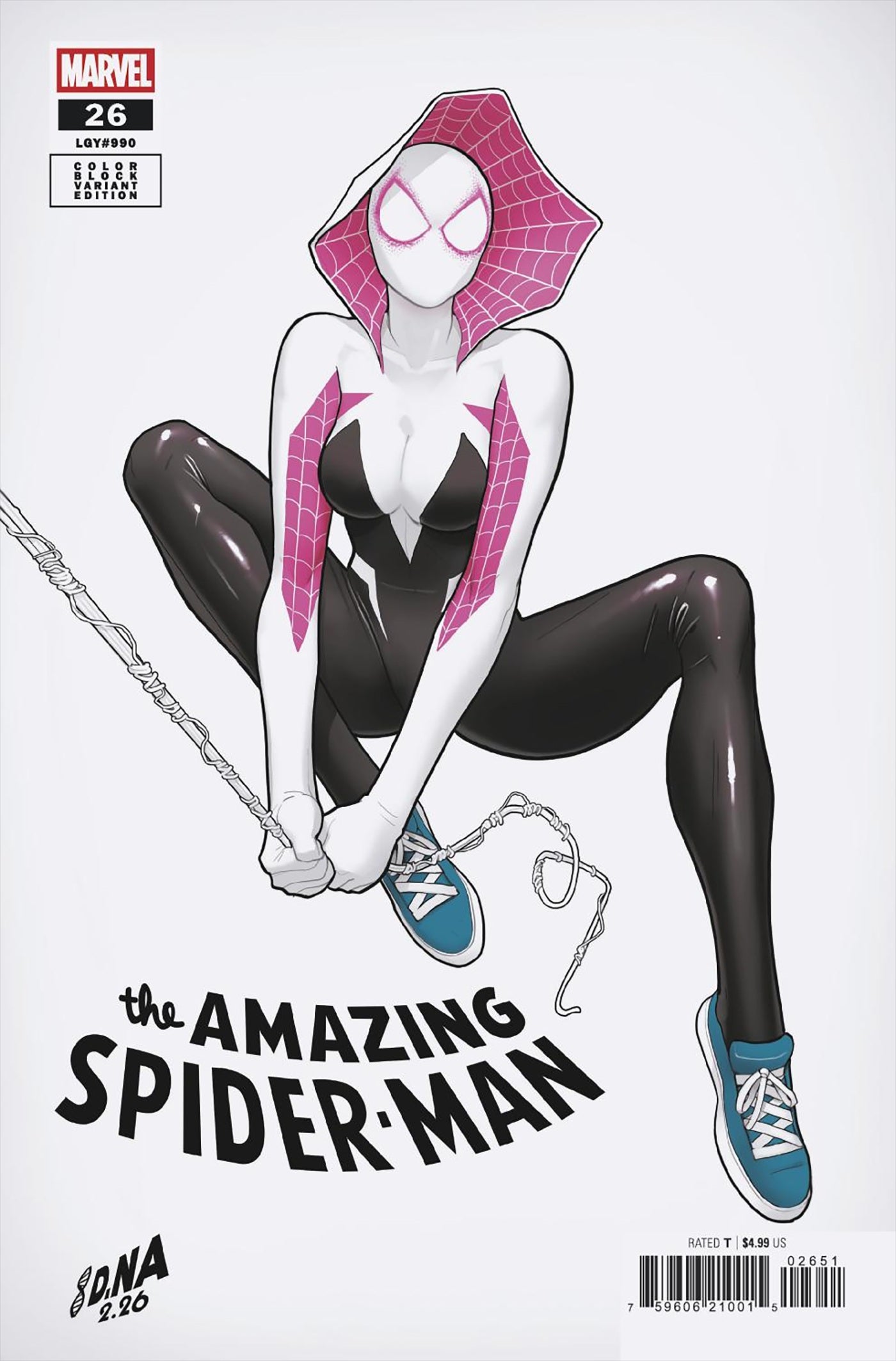 AMAZING SPIDER-MAN #26 DAVID NAKAYAMA COLOR BLOCK WHITE VARIANT [DS] 04/08/2026