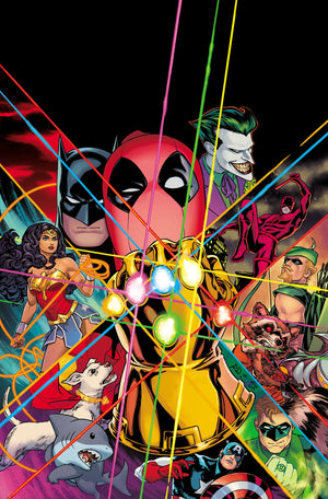 MARVEL/DC: DEADPOOL/BATMAN #1 RUSSELL DAUTERMAN 3RD PRINT 1/25 VIRGIN VARIANT 12/10/25