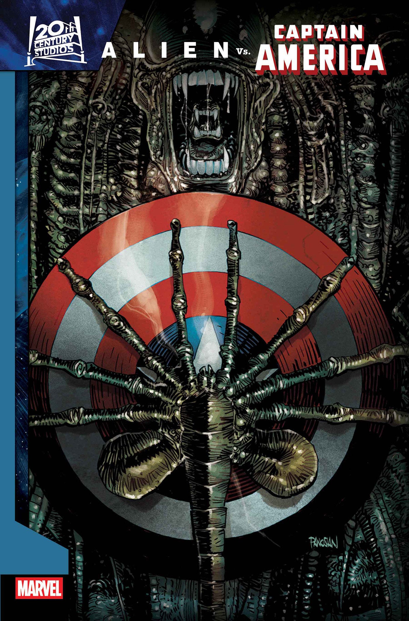 ALIEN VS. CAPTAIN AMERICA #1 DAN PANOSIAN FOIL VARIANT 11/05/25