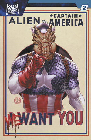 ALIEN VS. CAPTAIN AMERICA #2 MARK BROOKS VARIANT 12/17/2025