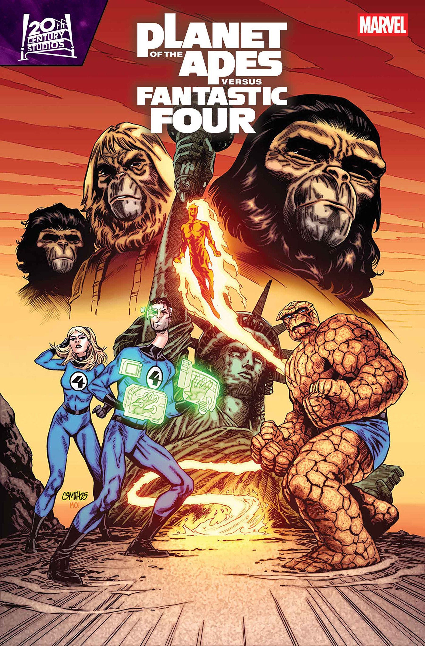 PLANET OF THE APES VS. FANTASTIC FOUR #3 CORY SMITH VARIANT 04/15/2026