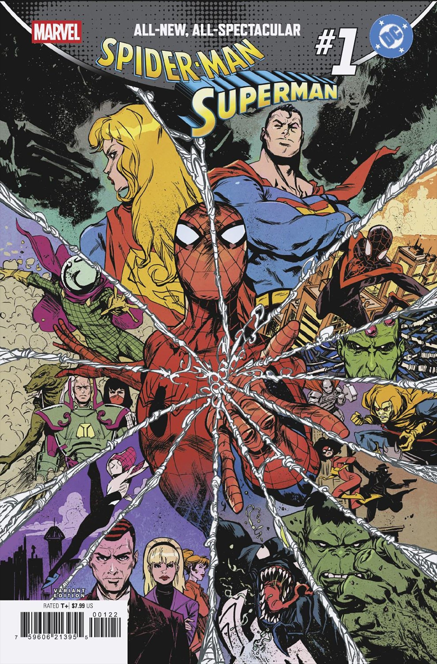 MARVEL/DC: SPIDER-MAN/SUPERMAN #1 SANFORD GREENE HOMAGE VARIANT 04/22/2026