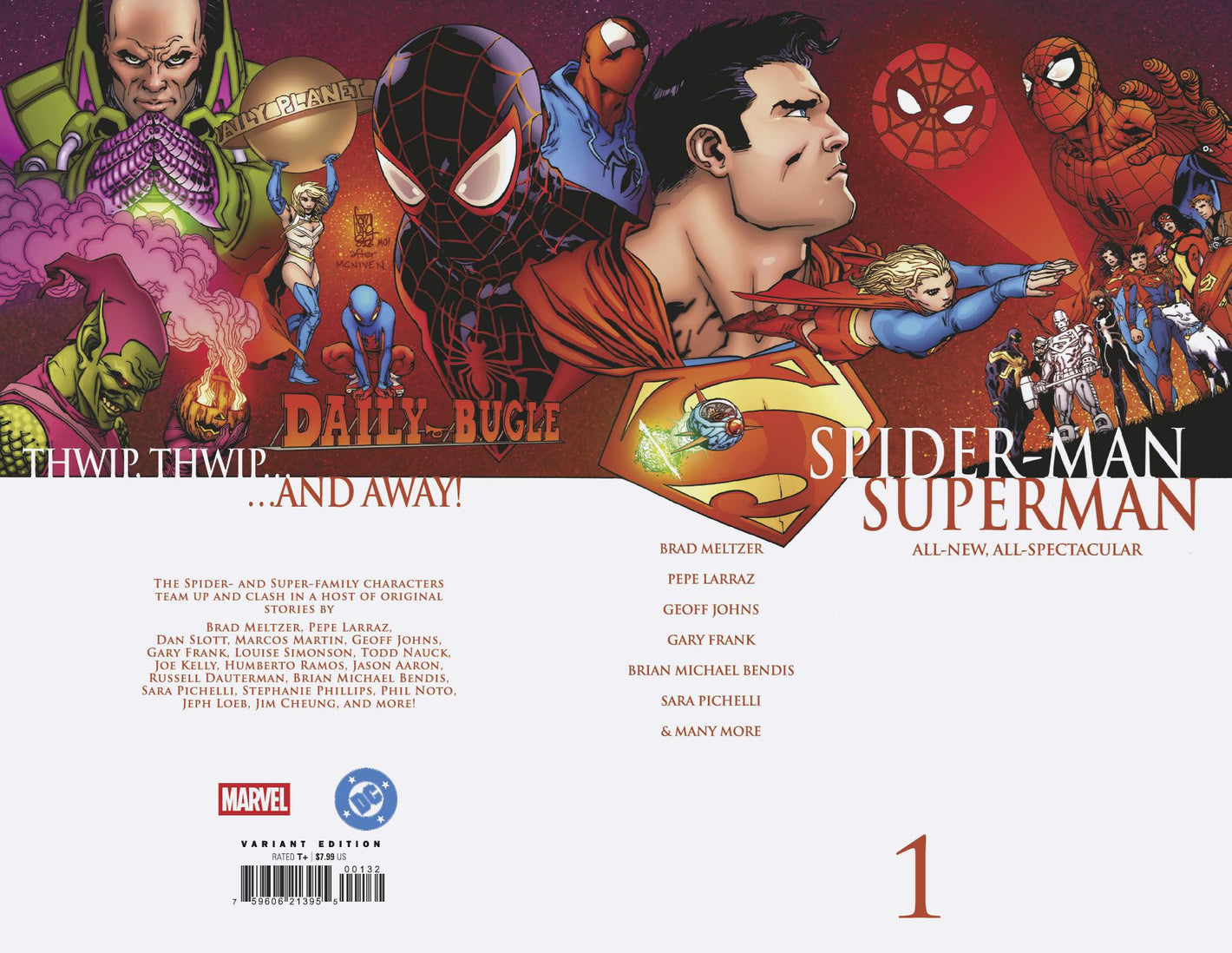 MARVEL/DC: SPIDER-MAN/SUPERMAN #1 1/25 GIUSEPPE CAMUNCOLI HOMAGE VARIANT 04/22/2026