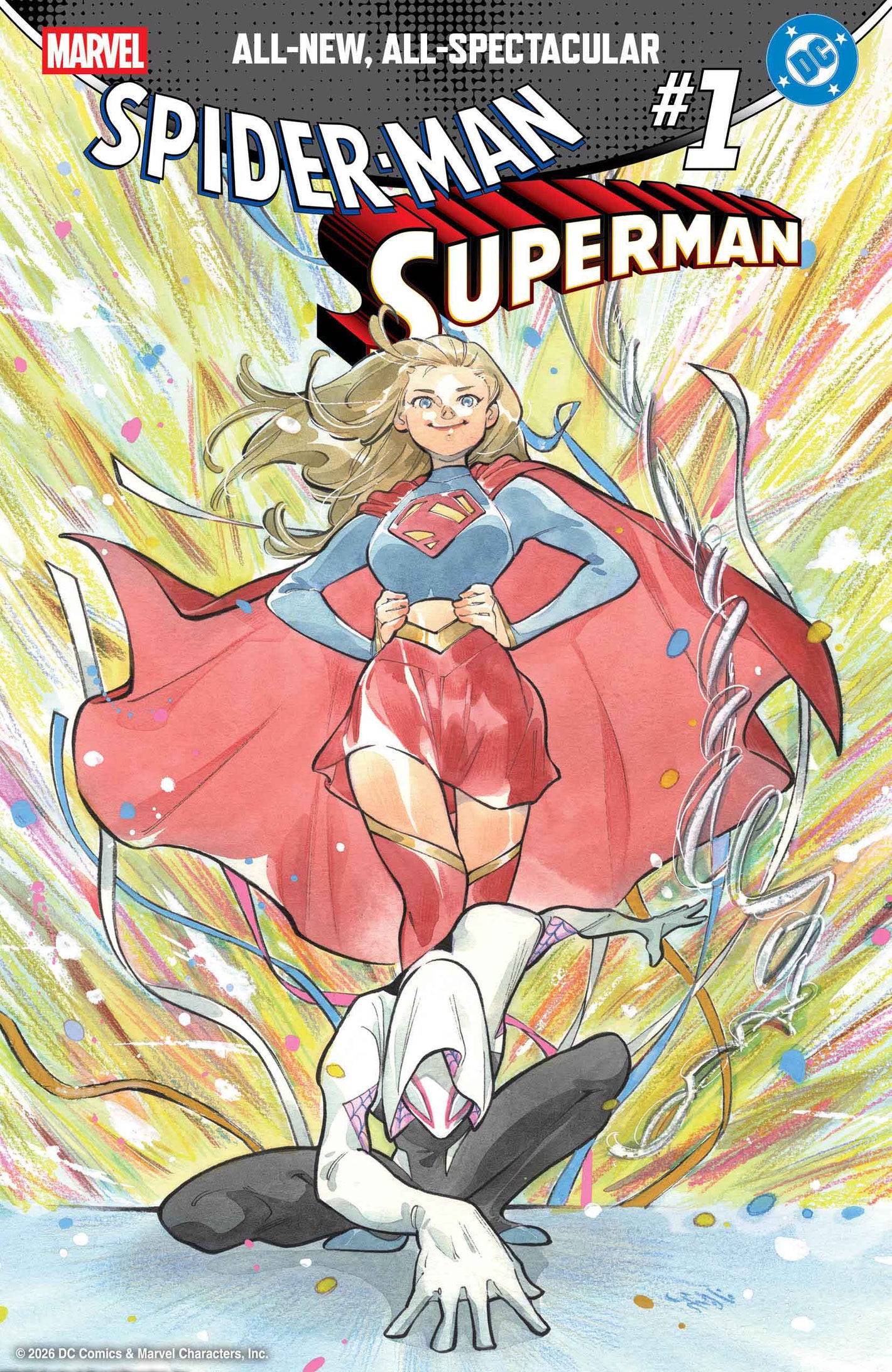 MARVEL/DC: SPIDER-MAN/SUPERMAN #1 PEACH MOMOKO VARIANT 04/15/2026