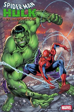 SPIDER-MAN/HULK: FIRE AND BRIMSTONE #1 MARCO CHECCHETTO FOIL VARIANT 08/19/2026
