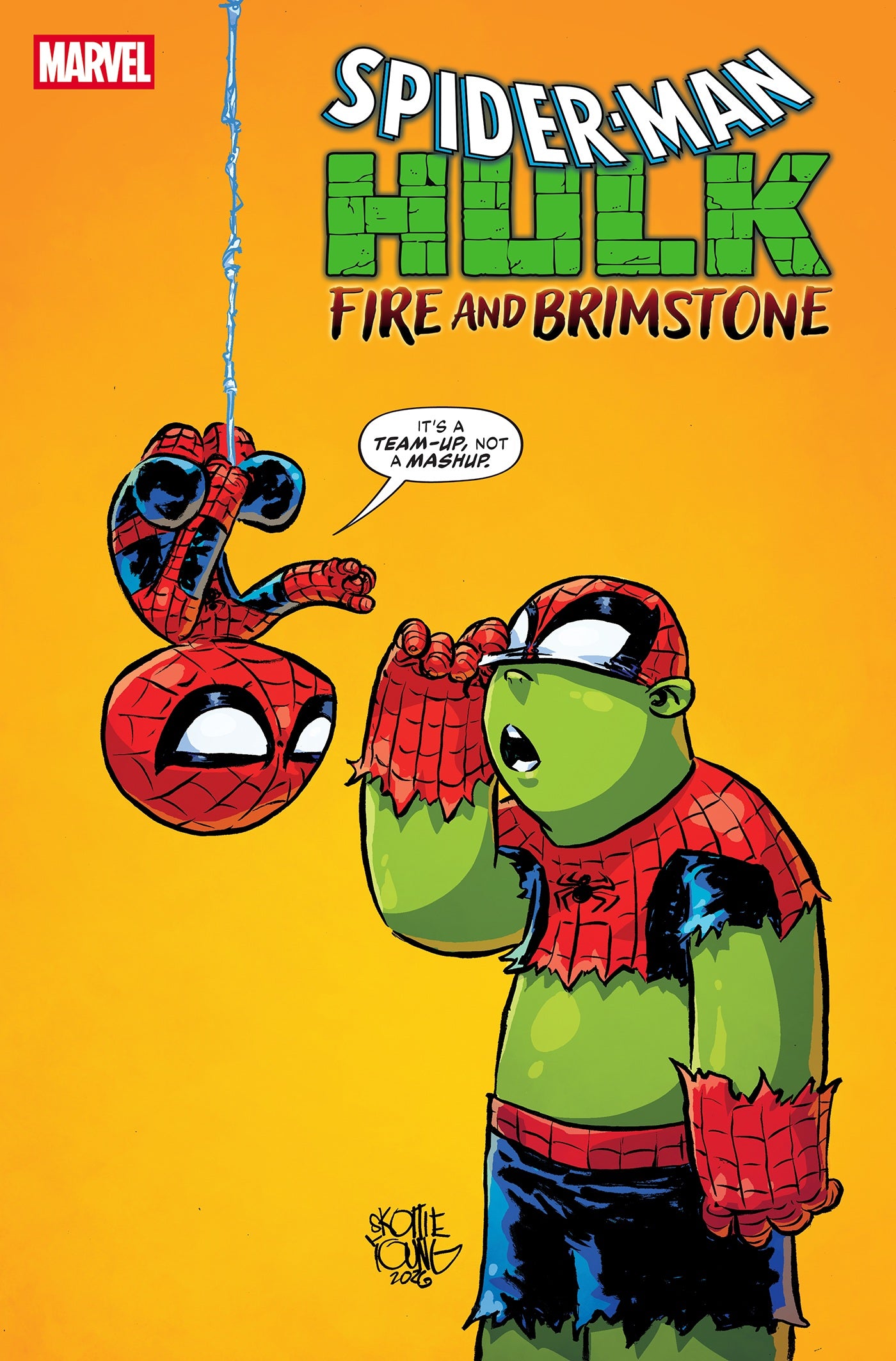 SPIDER-MAN/HULK: FIRE AND BRIMSTONE #1 SKOTTIE YOUNG VARIANT 08/19/2026