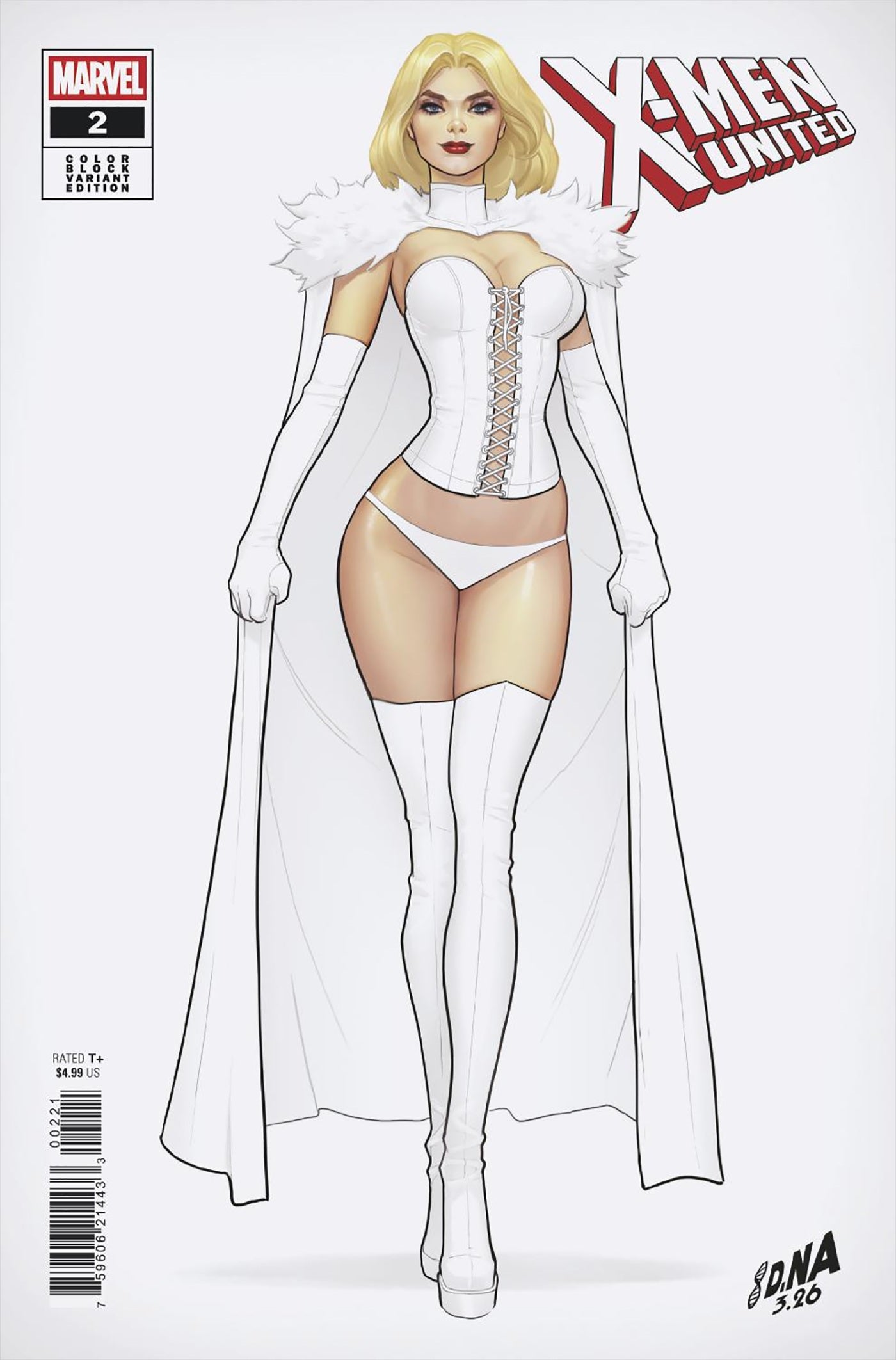 X-MEN UNITED #2 DAVID NAKAYAMA COLOR BLOCK WHITE VARIANT 04/15/2026