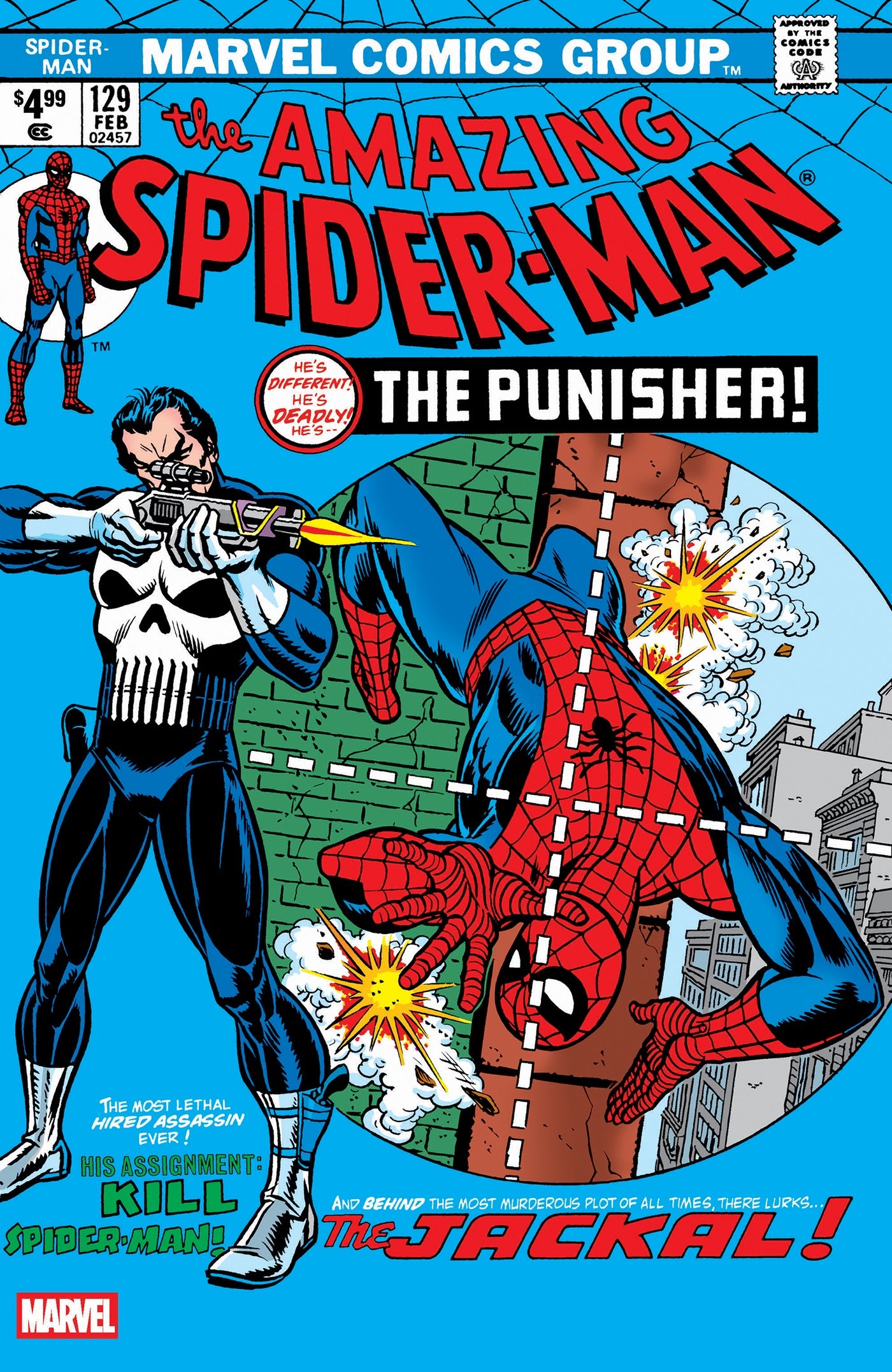 AMAZING SPIDER-MAN #129 FACSIMILE EDITION BLUE FOIL VARIANT [NEW PRINTING 2] 07/08/2026